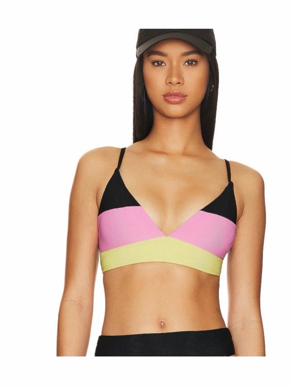 Beach Riot Riza Colorblock Ribbed Bikini Top - Picture 4 of 4